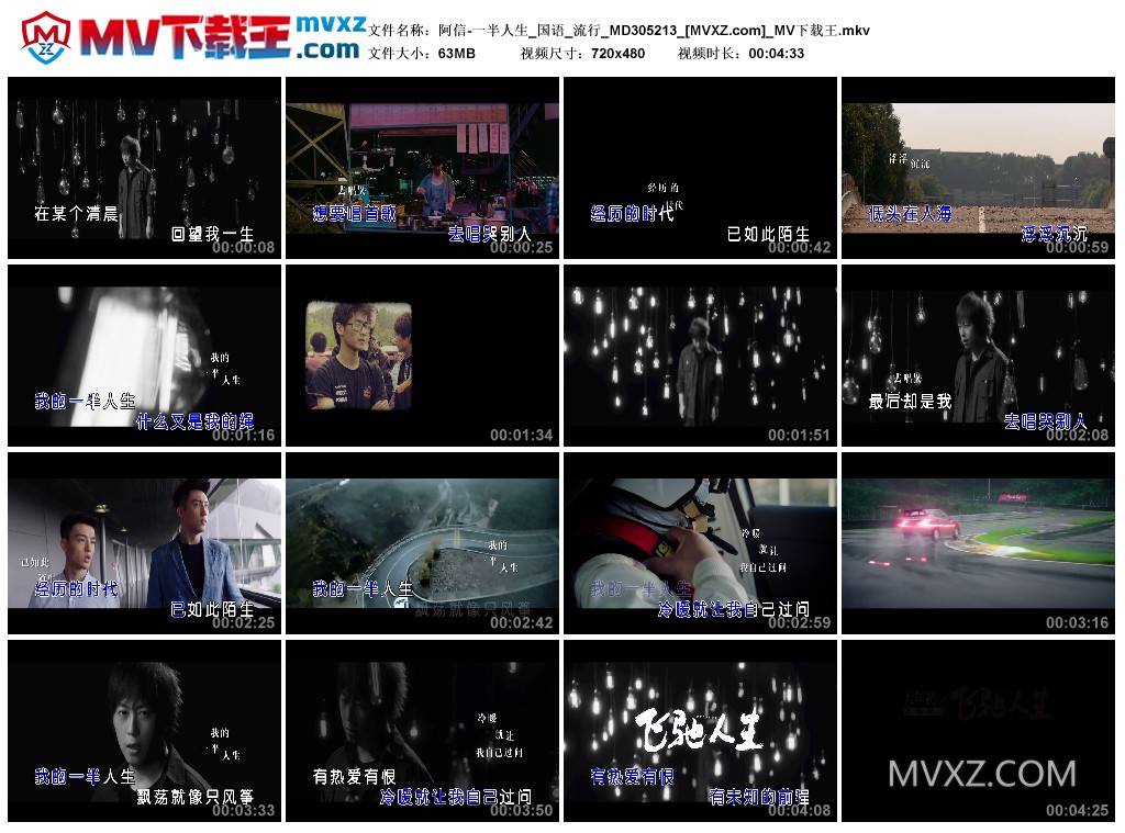 阿信-一半人生_国语_流行_MD305213